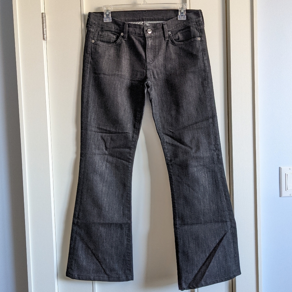 Citizens of Humanity black denim flared jeans